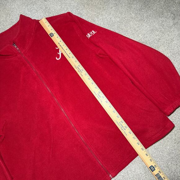 Alabama Crimson Tide Men's Full-Zip Fleece Jacket Pullover Size XXL Red - Picture 5 of 6